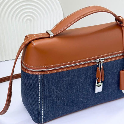 Stylish Refined Blue Denim Shoulder Bag