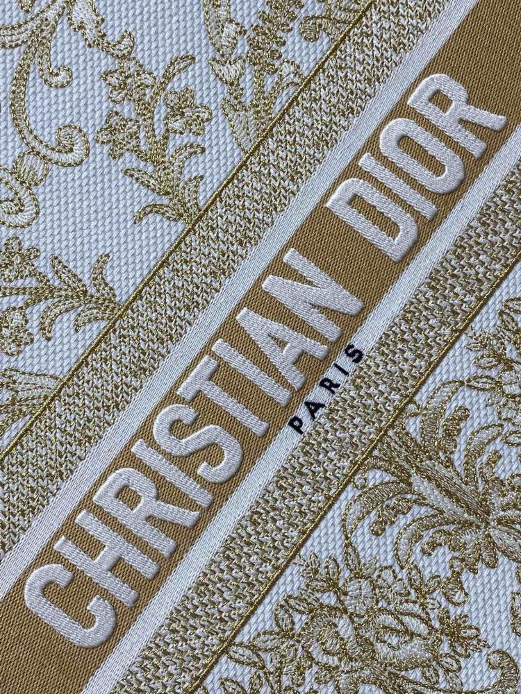Gold Embroidered Tote Bag