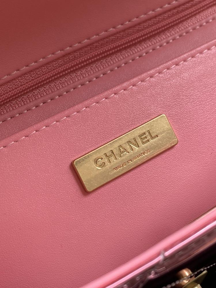 Gold Leather Top Handle Bag