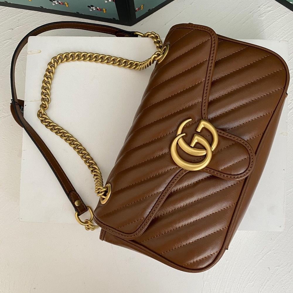 Alma Brown Quilted Leather Top Handle Bag