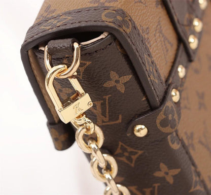 Classic Refined Monogram Calfskin Shoulder Bag
