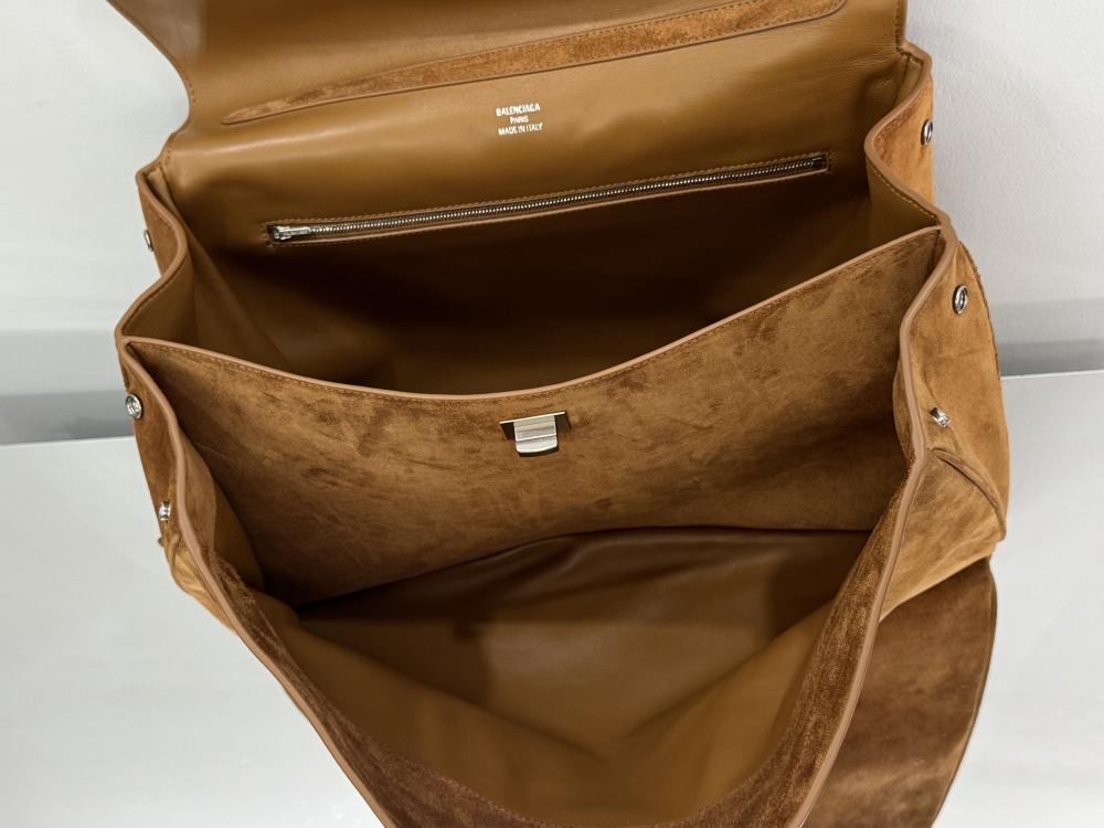 Leather Top Handle Bag