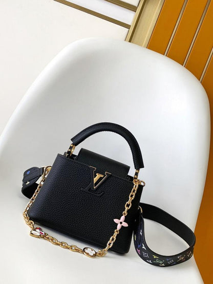 Calfskin Top Handle Bag