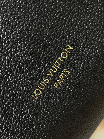 Modern Elegant Monogram Calfskin Top Handle Bag
