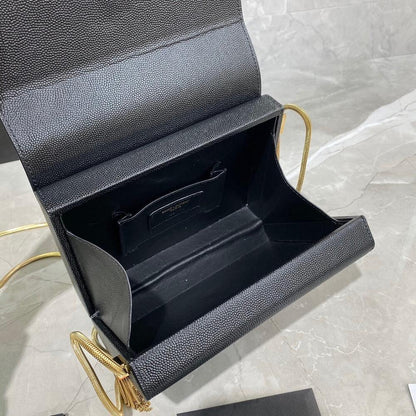 Stylish Refined Leather Top Handle Bag