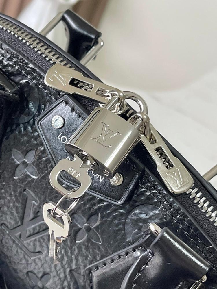 Alma Monogram Leather Crossbody Bag