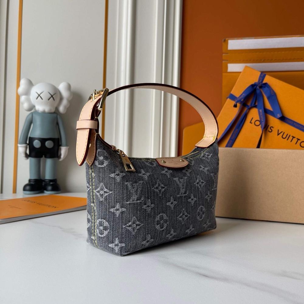 Speedy Denim Top Handle Bag