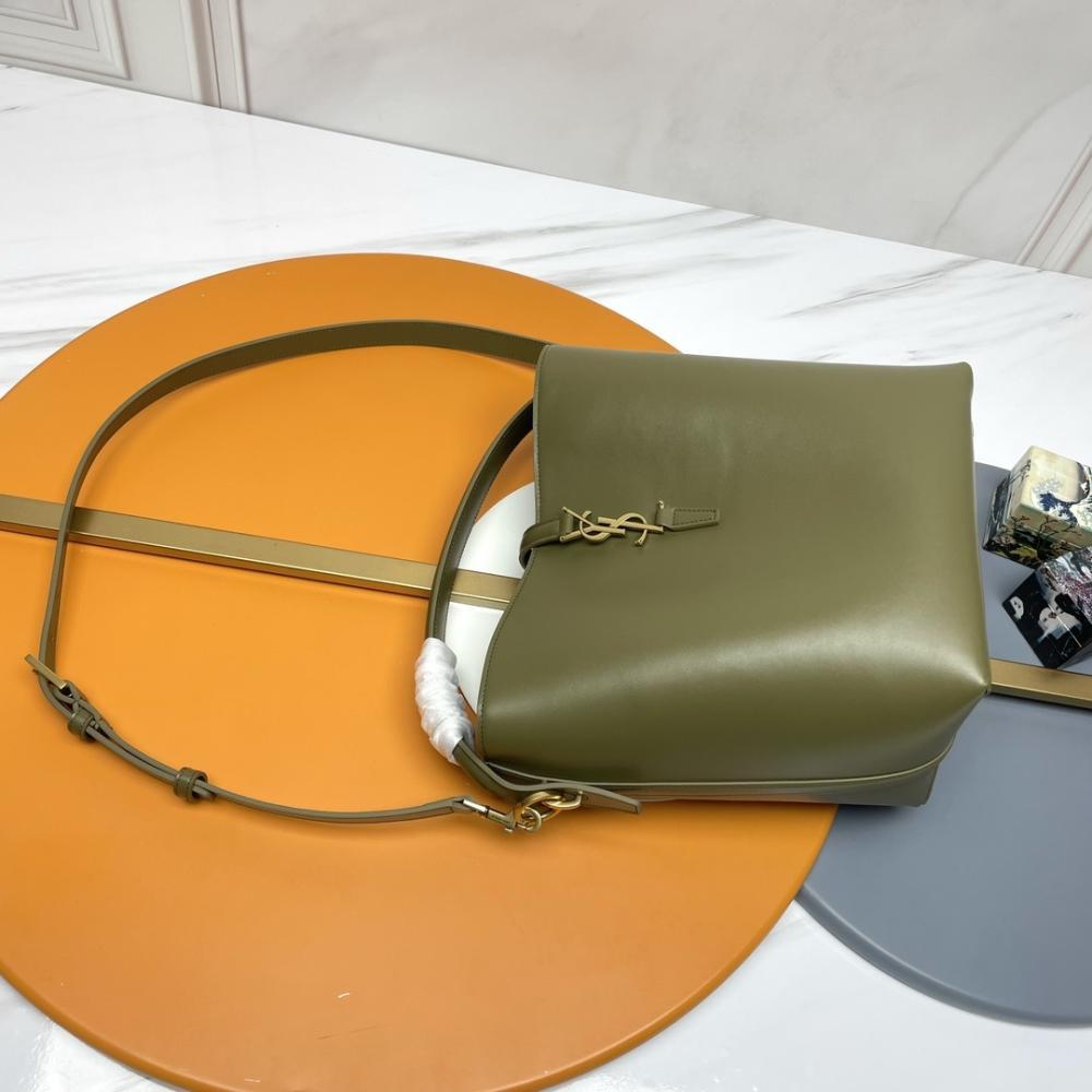 Studded Calfskin Bucket Bag