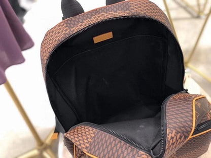 Modern Elegant Brown Monogram Shoulder Bag – Limited Edition