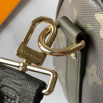 Keepall Monogram Leather Travel Bag
