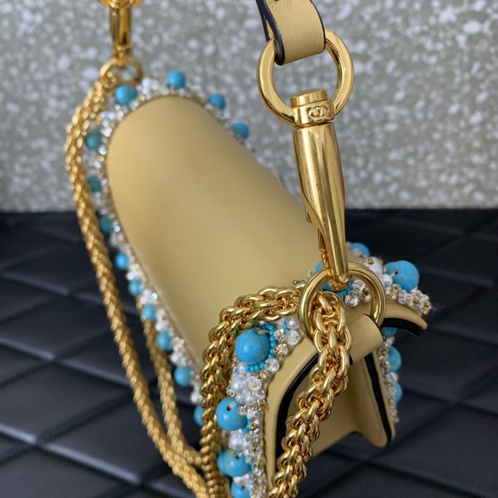 Luxury Crystal-Embellished Crossbody Bag