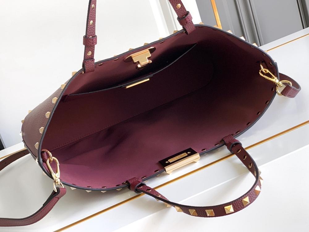 Stylish Studded Calfskin Shoulder Bag – Limited Edition