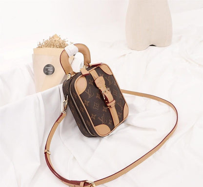 Stylish Monogram Leather Shoulder Bag – Special Edition