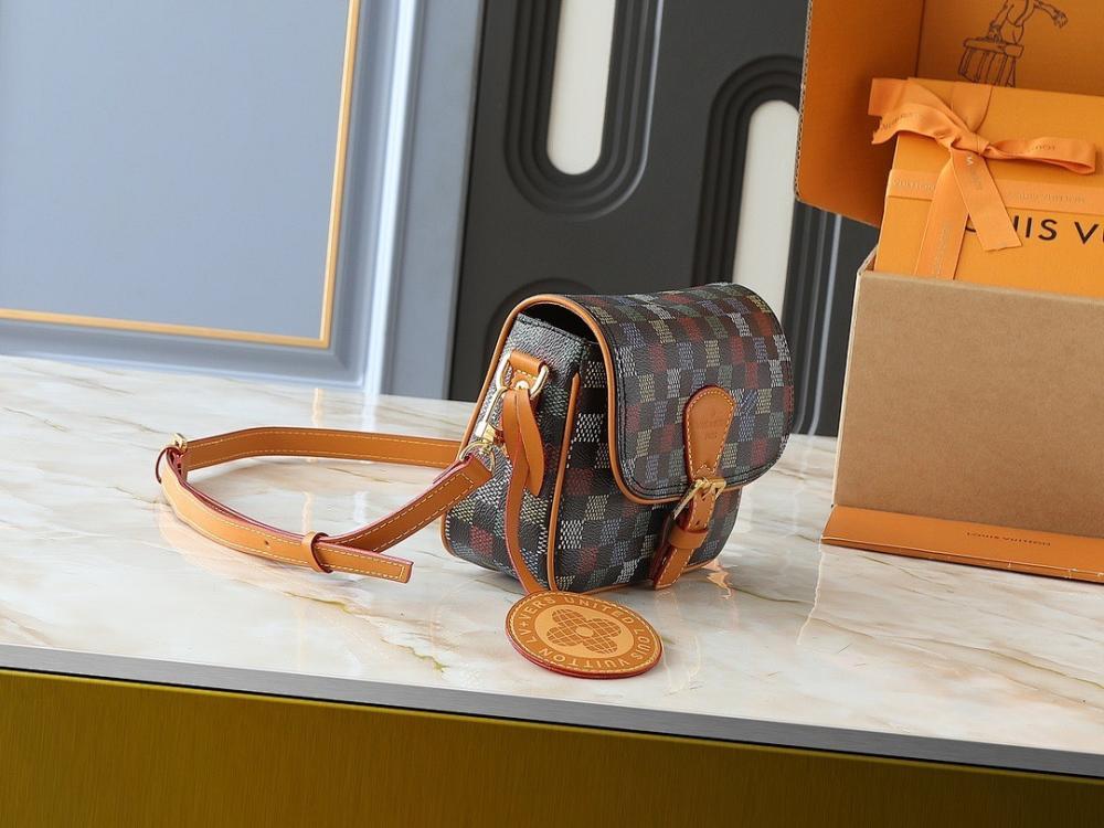 Modern Stylish Monogram Leather Shoulder Bag