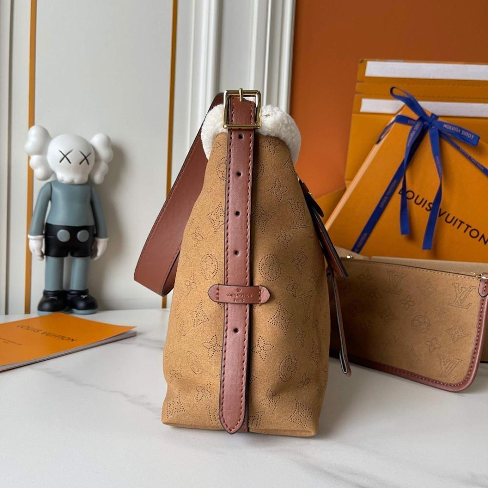 Elegant Monogram Leather Crossbody Bag – Limited Edition