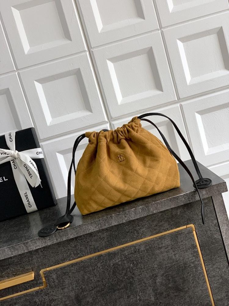 Black Suede Top Handle Bag