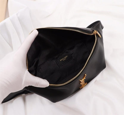Arco Black Leather Top Handle Bag