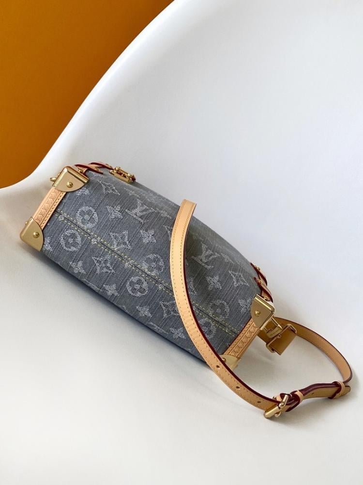 Stylish Refined Monogram Leather Top Handle Bag