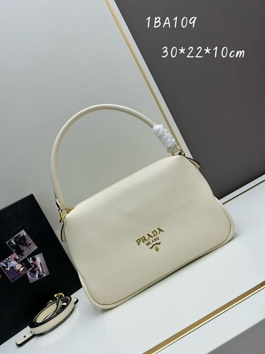 Classic Modern Leather Top Handle Bag