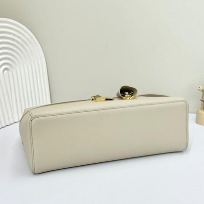 Luxury Elegant Gold Calfskin Shoulder Bag
