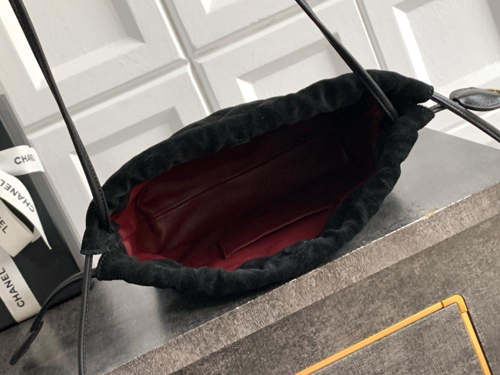 Classic Suede Top Handle Bag