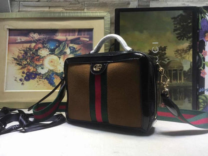 Ophidia Red Top Handle Bag