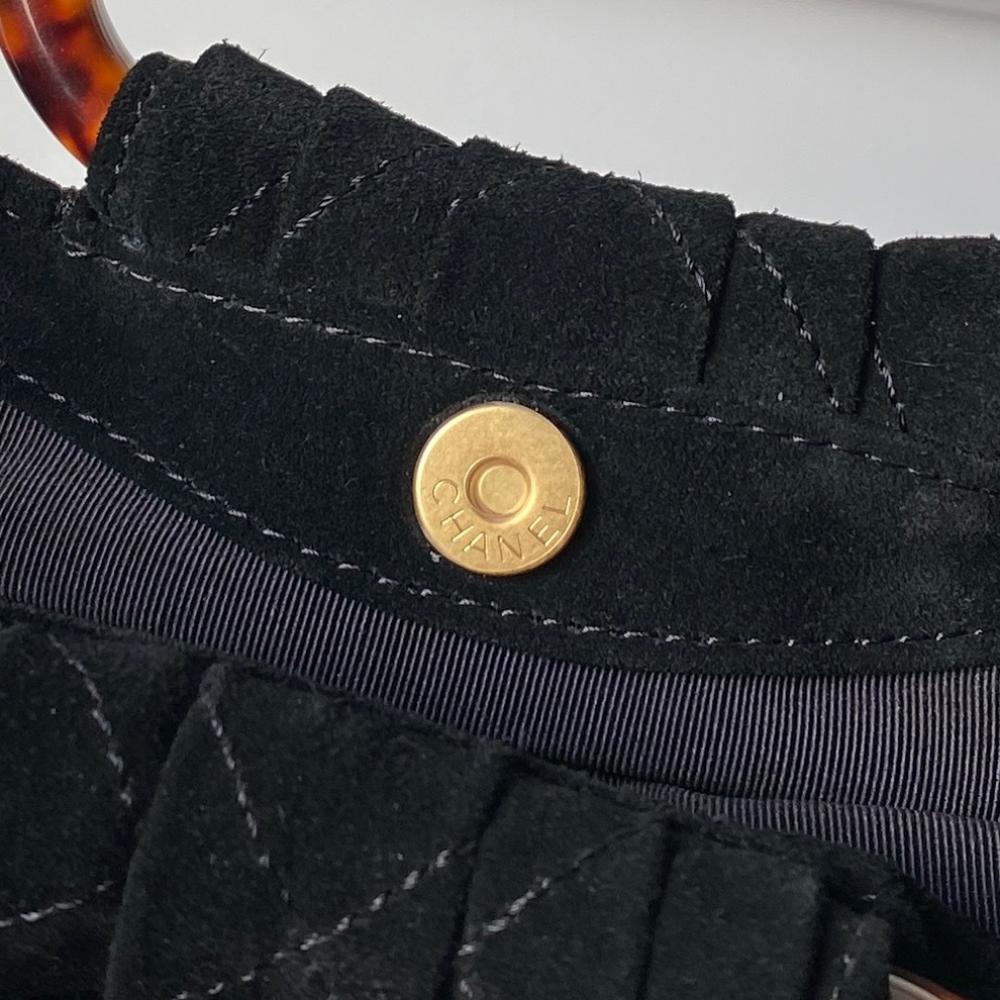 Suede Bucket Bag
