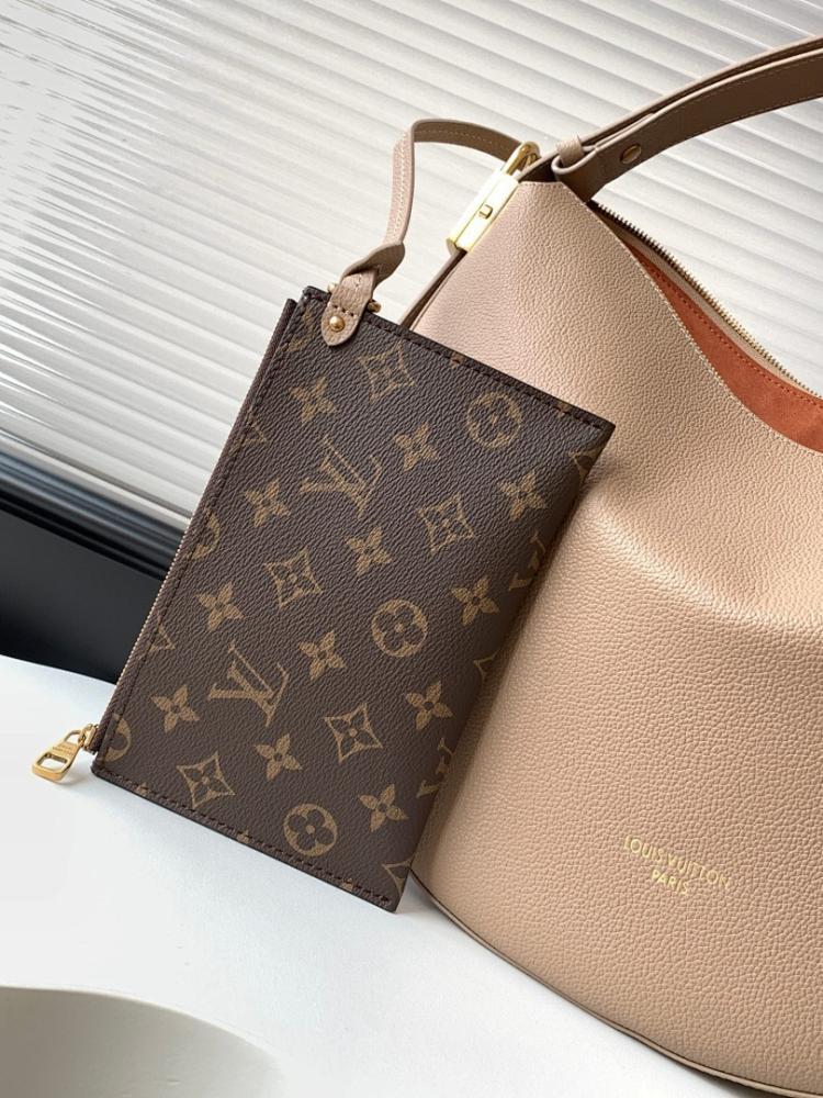 Modern Italian-Inspired Monogram Leather Top Handle Bag