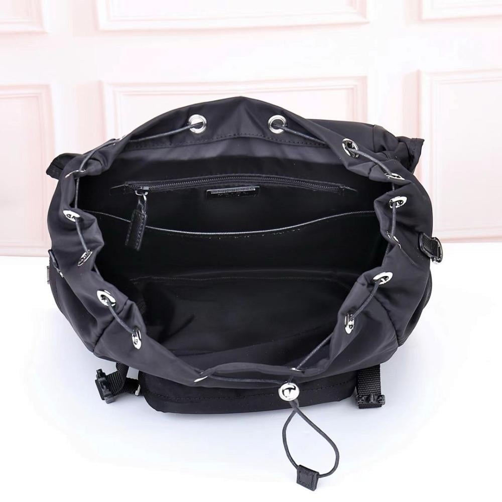 Modern Italian-Inspired Nylon Top Handle Bag