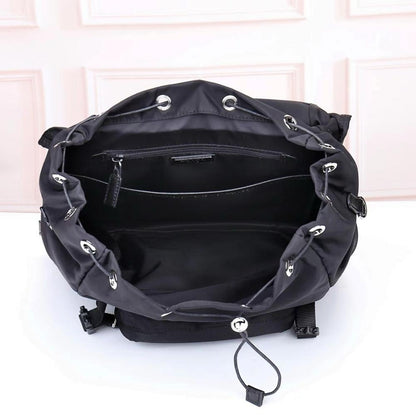 Modern Italian-Inspired Nylon Top Handle Bag