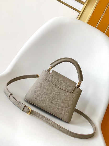 Leather Top Handle Bag