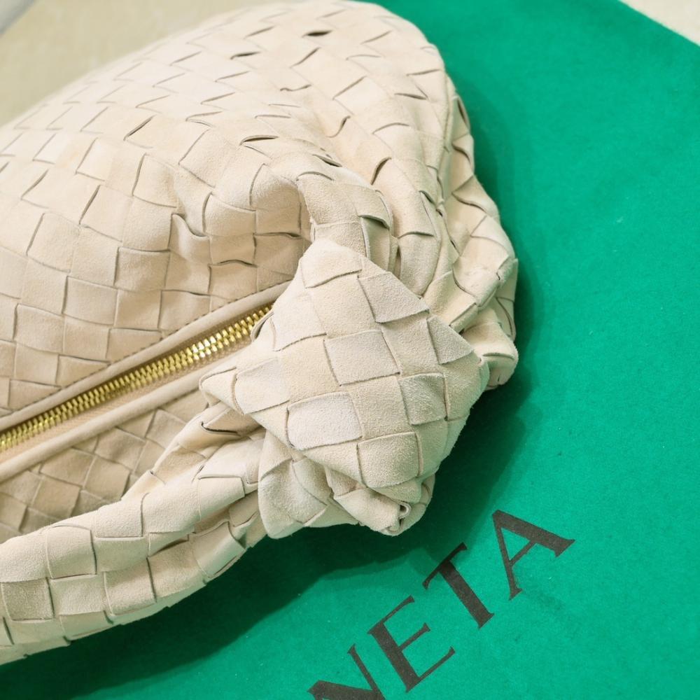 Woven Lambskin Top Handle Bag