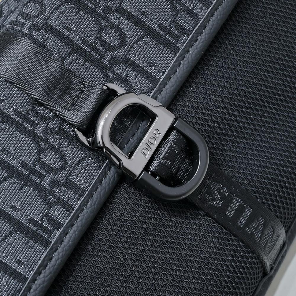 Modern Refined Black Printed Crossbody Bag