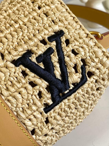 Luxury Elegant Woven Raffia Top Handle Bag – Special Edition
