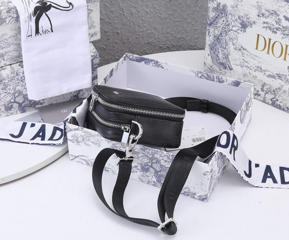 Classic Modern Black Printed Leather Shoulder Bag