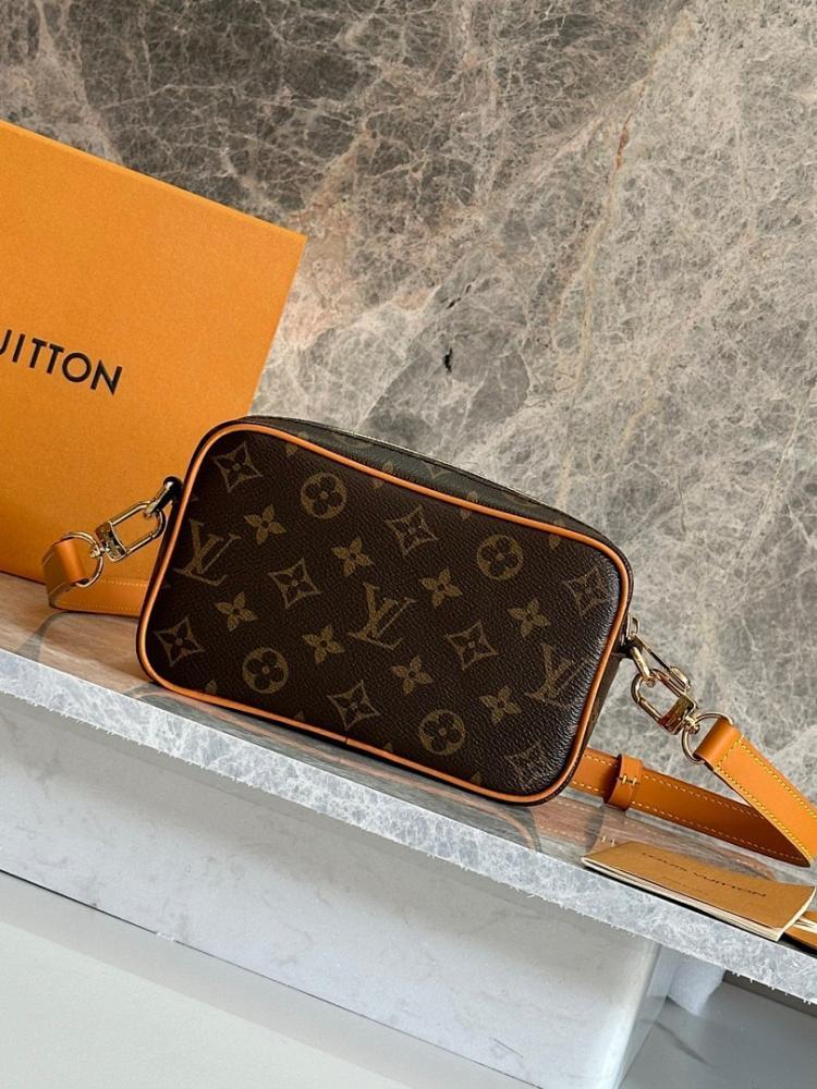 Alma Monogram Leather Crossbody Bag