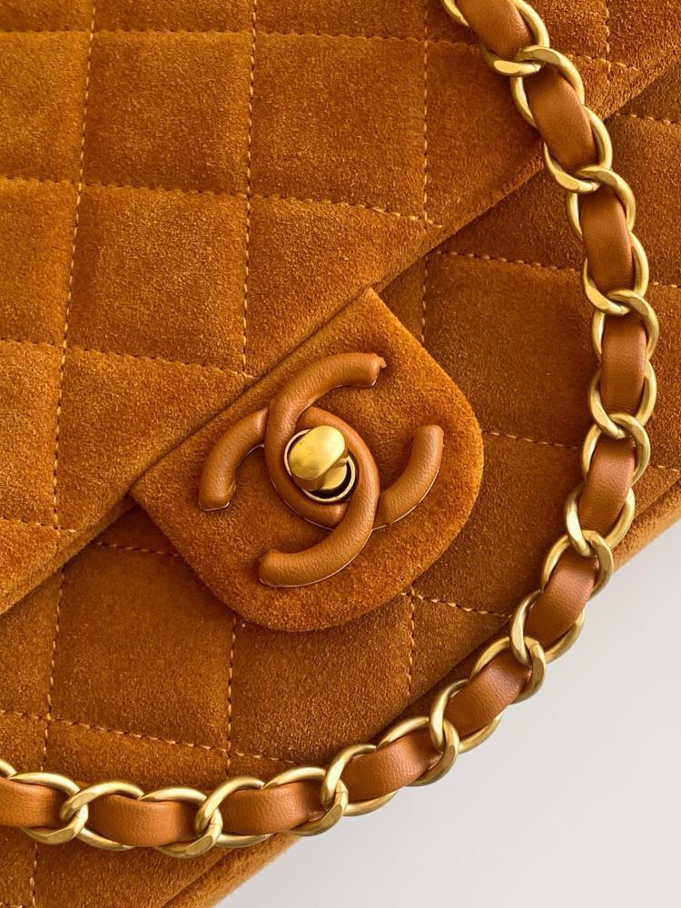Alma Gold Suede Top Handle Bag
