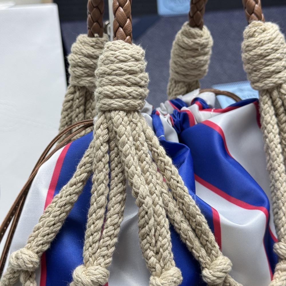 Woven Top Handle Bag