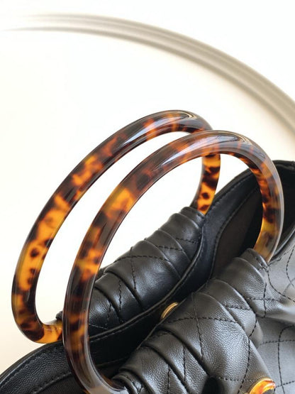 Leather Top Handle Bag