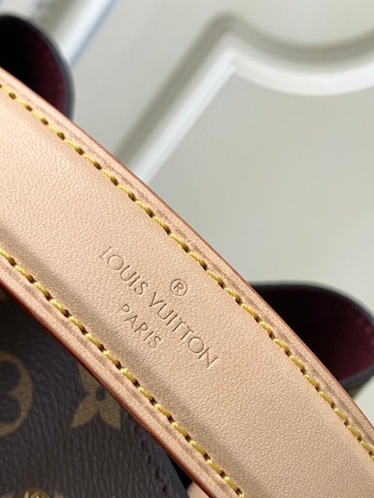 Classic Premium Monogram Leather Bucket Bag