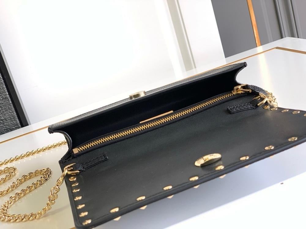 Italian-Inspired Stylish Studded Calfskin Shoulder Bag