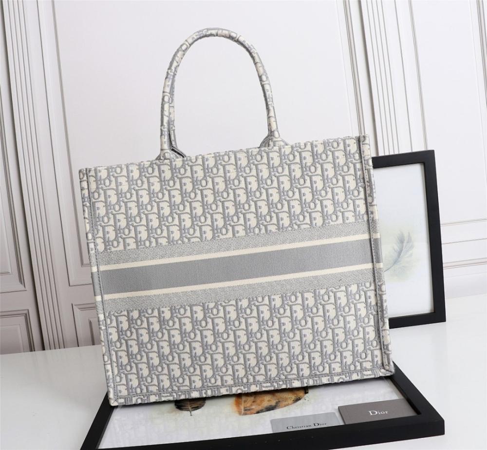 Classic Italian-Inspired Blue Embroidered Top Handle Bag