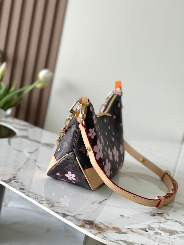 Modern Refined Monogram Leather Shoulder Bag