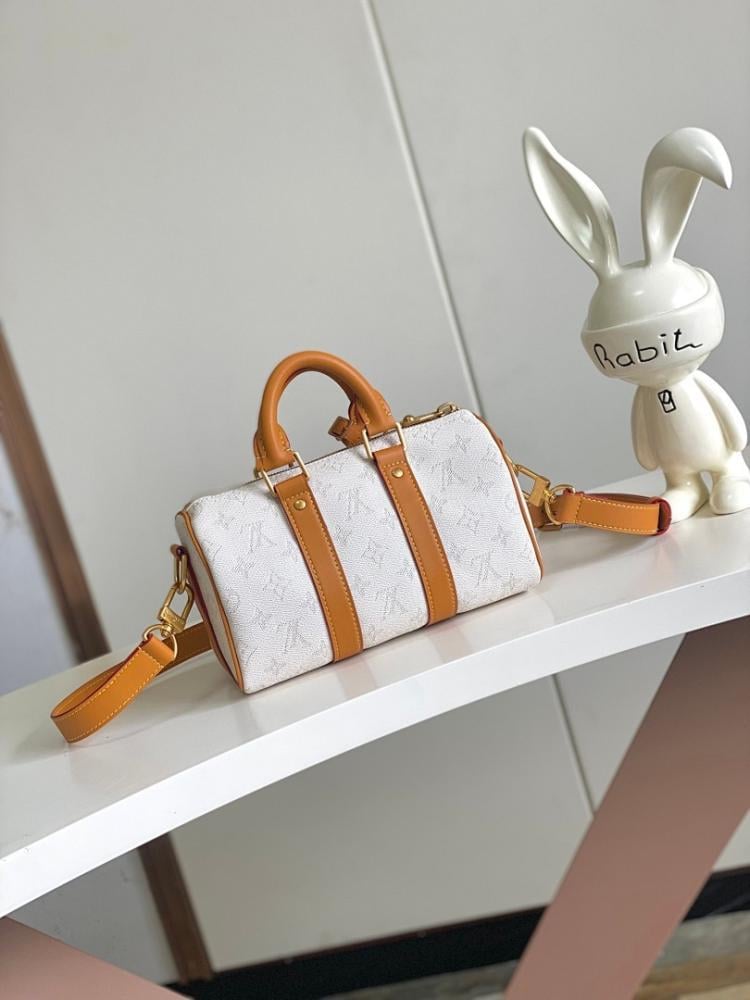 Modern Luxury Monogram Leather Shoulder Bag