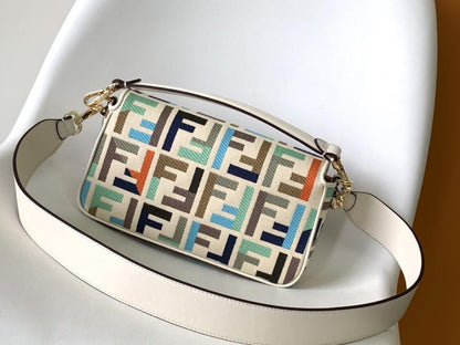 Embroidered Top Handle Bag