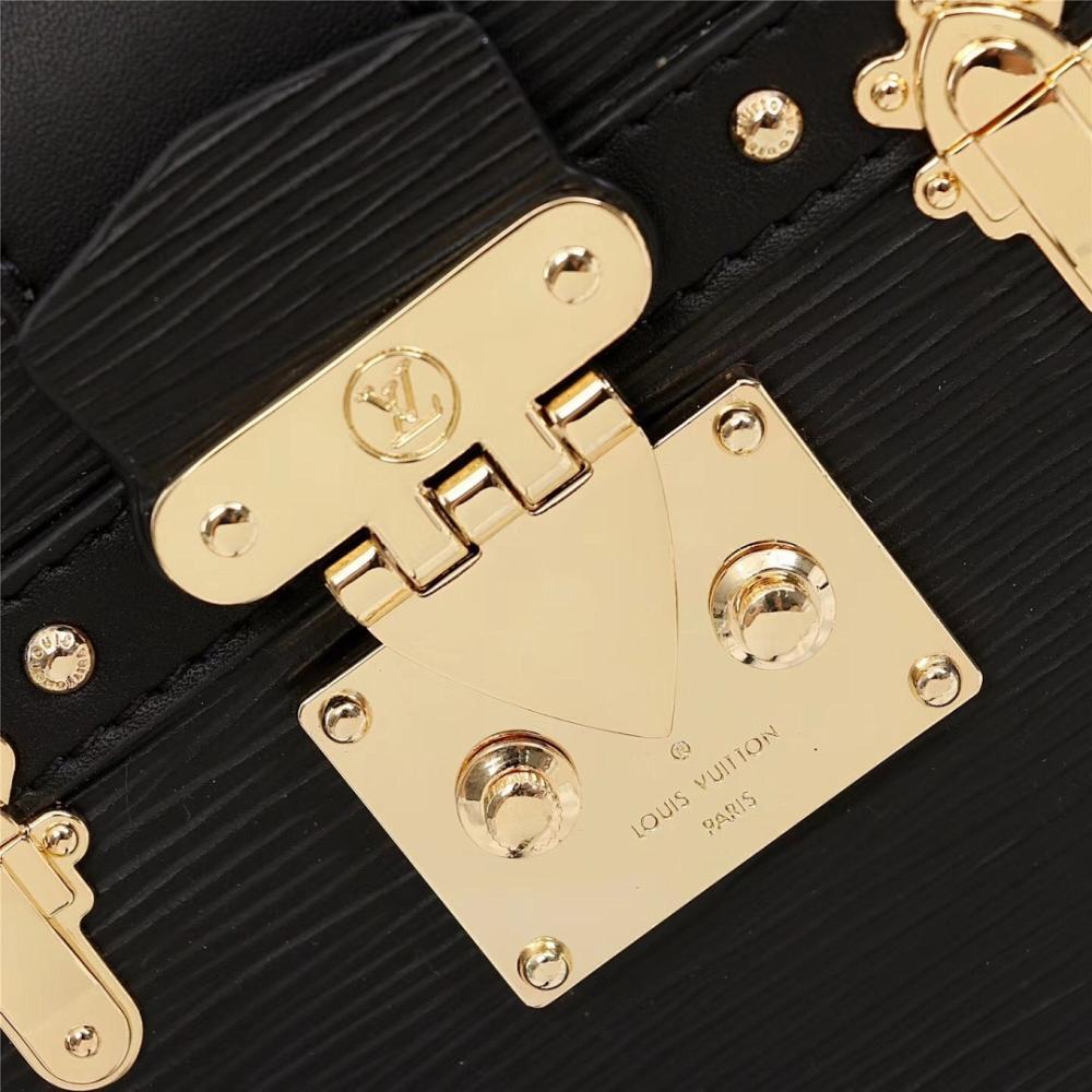 Modern Elegant Monogram Calfskin Top Handle Bag