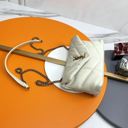 White Leather Shoulder Bag