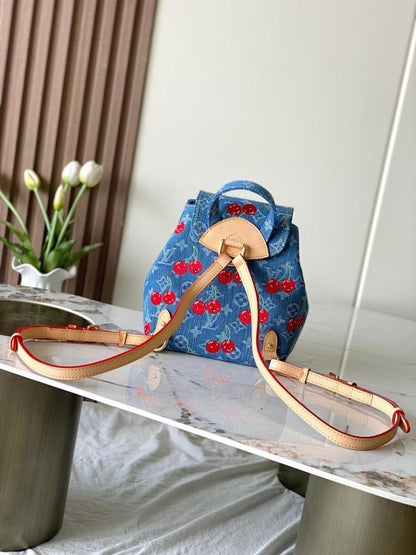 Elegant Stylish Embroidered Denim Shoulder Bag