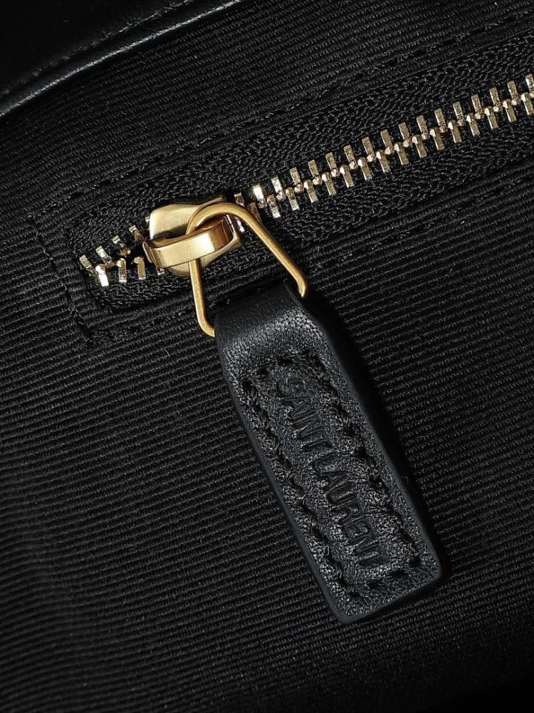 Icare Black Lambskin Tote Bag