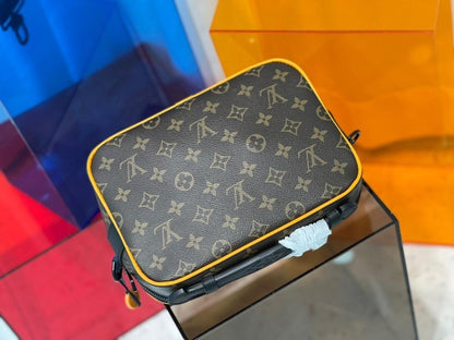 Modern Stylish Orange Canvas Shoulder Bag